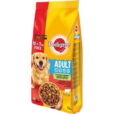 Pedigree Adult s hovězím a zeleninou 15 kg