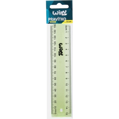 Wiky WKW026739 pravítko 15 cm neón