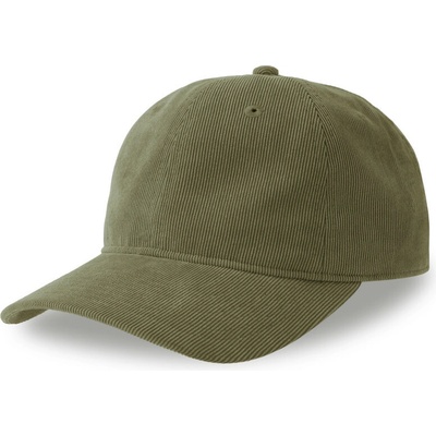 Atlantis Headwear Creep-S 6 panelová manšestrová COT33022755099-olive Olivová