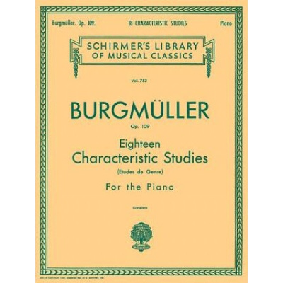 Burgmuller: Eighteen Characteristic Studies for the Piano, Op. 109