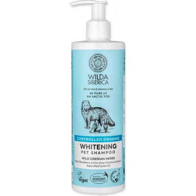 Wilda Siberica šampón na bielu srsť pre psy mačky a drobné cicavce Whitening 400 ml