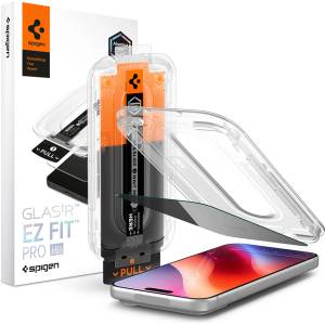 Spigen Стъклен протектор Spigen Glas. tR EZ-FIT Pro HD (AGL12028) - iPhone 18 Pro - Поверителен / Privacy