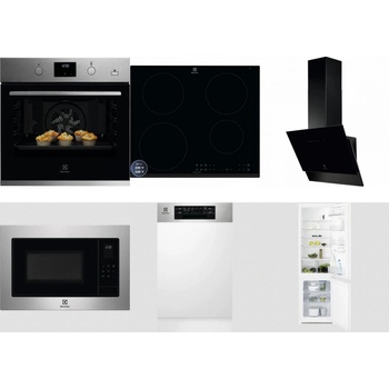 Set Electrolux KODGH70TX + LIR60433B + LFV616K + EMS4253TEX + EEM43300IX + LNT3LF18S