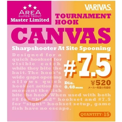 Varivas Háčiky Tournament Hook Canvas 15 ks vel. 7,5