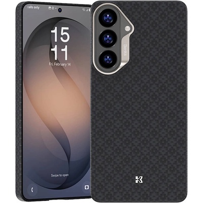 Benks Кевларен кейс с MagSafe за Samsung Galaxy S26 - Benks ArmorGrid ArmorAir Magnetic Kevlar Metal Frame Case 600D (черен) (E048)