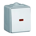 Efapel Пуш бутон с подсветка 12v; ip65, ik07; 6a - 12v ccz - сив (48162 ccz)