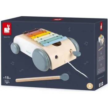 Image 1 of Janod - Дървена играчка за дърпане - Ксилофон (J04406)