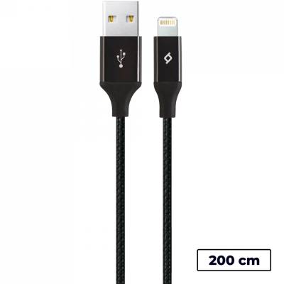 Ttec Кабел ttec AlumiCable Lightning USB Charge / Data XL Cable , 2m - Черен