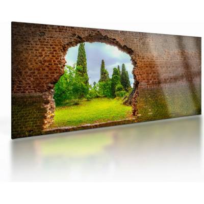 Sklenený obraz - Záhrada Eden, jednodielne 100x50 cm na skle