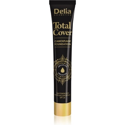 Delia Cosmetics Total Cover voděodolný make-up SPF20 55 Natural 25 g
