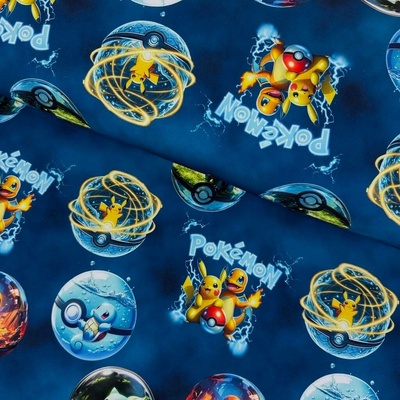 Softshell digital 280g - Pokémon na modrém