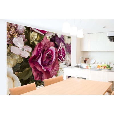 DIMEX ART Самозалепваща се флизелинова фототапета сватбен букет 375 x 250 см