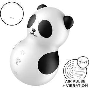 Satisfyer Pocket Panda - стимулатор за клитор с въздушни вълни (черен)