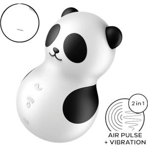 Satisfyer Pocket Panda - вибратор за клитор с въздушни вълни - черен