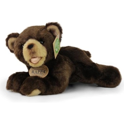 Rappa Тъмнокафяв плюшен мечок лежащ 24 см eco-friendly
