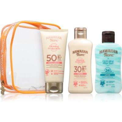 Hawaiian Tropic Glowing Protection Trio комплект за пътуване за тен