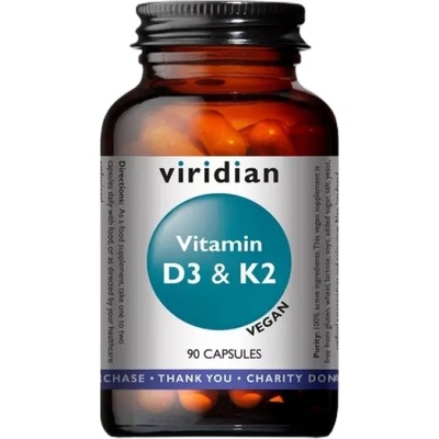 Viridian Vitamin D3 & K2 [90 капсули]