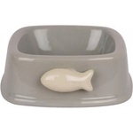 PET BRANDS Ceraмic cat feeding bowl - керамична купа с рибка 16х15х6см, Англия - PBBC06