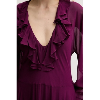 TWINSET Рокля Twinset в лилаво дълга разкроена 251TS2070 (251TS2070)