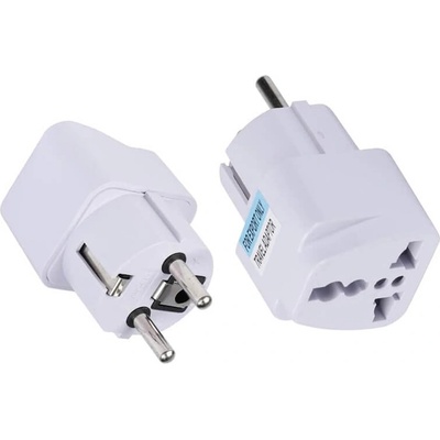 Techsuit Преходник за електрическата мрежа от US/UK към BG стандарт - Techsuit Travel Adapter C524 (бял) (C524 (KF2331892))