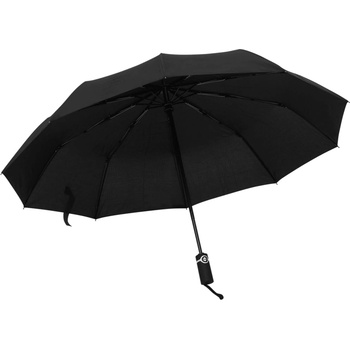 vidaXL Автоматичен сгъваем чадър черен 104 см (149145)