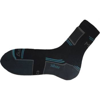 Racing Sportovní ponožky černo-tyrkysové
