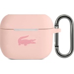 Lacoste Liquid Silicone лъскава калъфка с лого за AirPods 3 розова (LCA3SI)