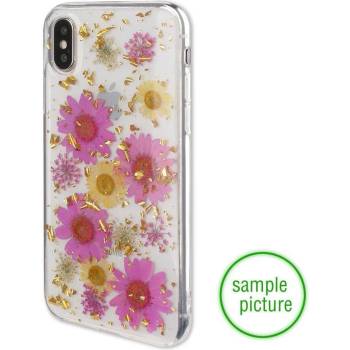 4smarts Силиконов Калъф с Цветя за iPhone XR, 4SMARTS Glamour Bouquet Case, Розов (4S469999)