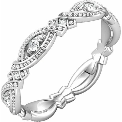 Eppi Vintage obrúčka zdobená lab grown diamantmi Yash R44423