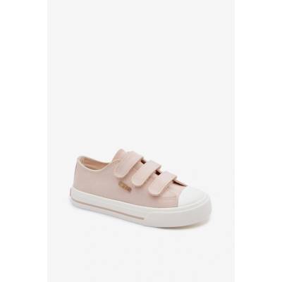 Big Star Shoes detské tenisky na suchý zips biela ružová