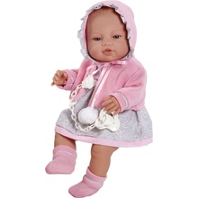 Berbesa bábätko Amanda 43 cm Ružová