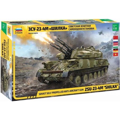 Zvezda Model Kit tank 3635 ZSU 23 4M SHILKA 1:35