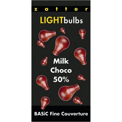 Zotter Couverture mléčná 50% v žárovkách, 1000 g