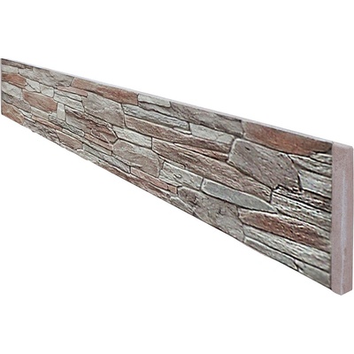 DITON Plotový systém QUICK WALL STONE Velikost: 207 × 4,5 × 40, Varianta: Quick wall stone - plotová výplň jednostranná šedý mix, Povrch: natur, reliéfní