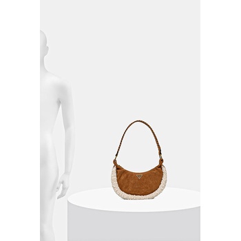 GUESS Велурена чанта Guess AMITA в кафяво HWSW95 39720 (HWSW95.39720)