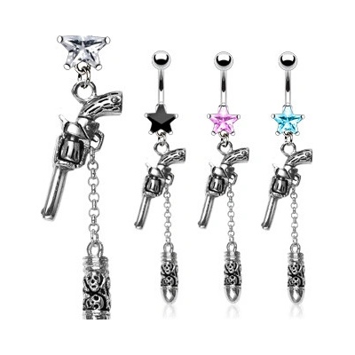Marre piercing do pupíku revolver HW8623