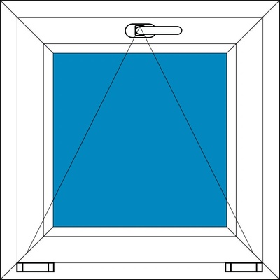 Ekosun Plastové okno Ekosun 7 Swisspacer Ultimate Sklopné 90x150 Bílá - Bílá
