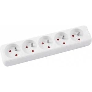 Office Products Preloader OFFICE PRODUCTS, 5 sockets, 3m, with grounding, white