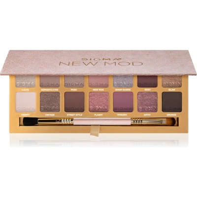 SIGMA New Mod Eyeshadow Palette палитра от сенки за очи с апликатор 208.2 гр