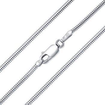 Silvego Strieborná retiazka hadík rhodiovaná TTT160RST