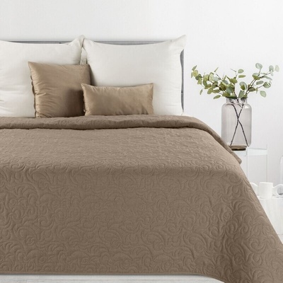 Takoy PREMIUM přehoz na postel prošívaný z látky imitující len-HF-459130 200 x 220 cm