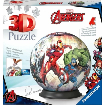 RAVENSBURGER 3D Puzzleball svítící Marvel: Avengers 73 ks