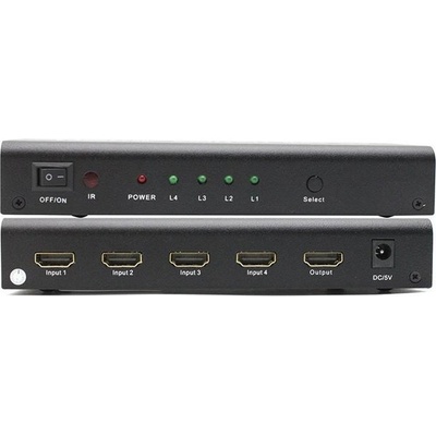 PremiumCord HDMI switch 4:1 s audio výstupy (stereo, toslink, coaxial) khswit41c – Zbozi.Blesk.cz