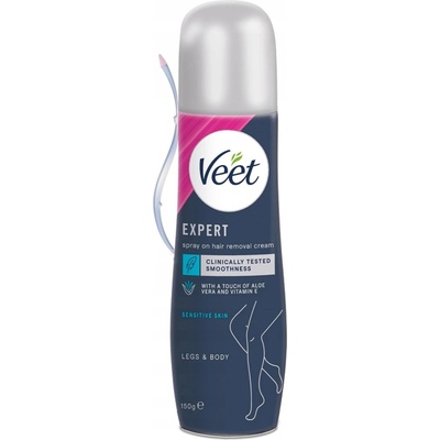 Veet Depilační krém ve ve spreji pro citlivou pokožku 150 ml