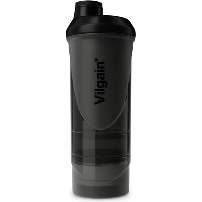 Vilgain Shaker 2Go transparentní černá 600 ml + 200 ml + 150 ml – Zboží Dáma