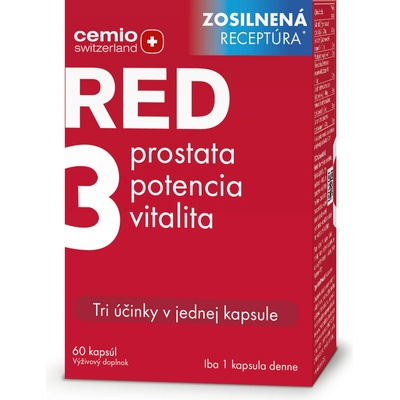 Cemio RED3 prostata potencia vitalita 60 kapsúl