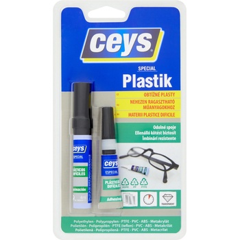 Ceys Special Plastik lepidlo na obtiažne plasty 3g+4ml