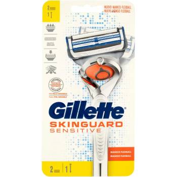 Gillette skinguard sensitive мъжка самобръсначка, Дръжка 1 брой, Ножче 2 броя (3443)