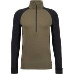 Stoic Мъжко мериносово термобельо Stoic MerinoSoft245 TuleboSt. Half Zip Merino shirt - Olive Green / Black - размер 4XL (216-6926-0317)
