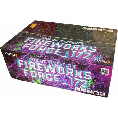 Zostavený ohňostroj firewor ks force 172 rán 30 50 mm